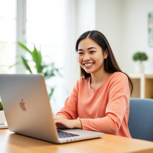 Person on video call with headphones